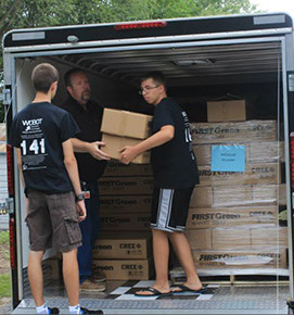 Unloading the Truck